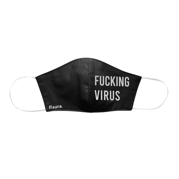 Masque tissu Fray Noir