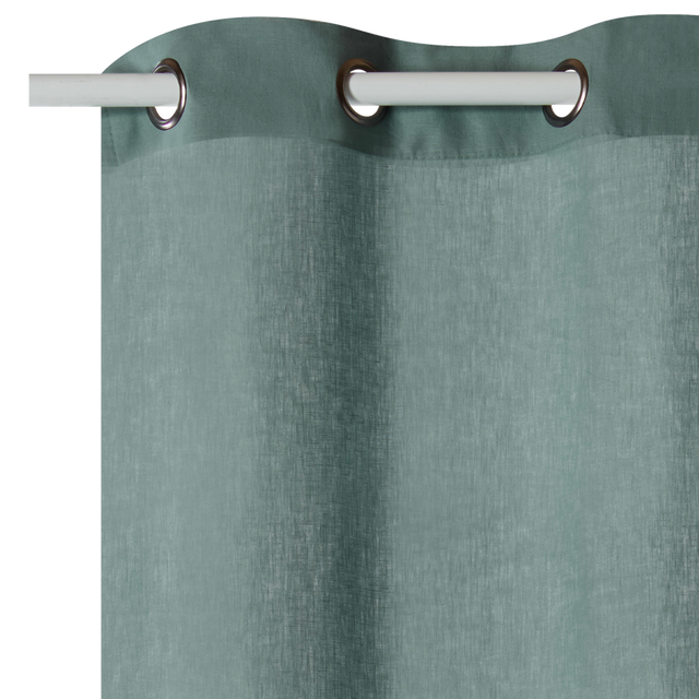 Rideau Lin LINNEO coloris kaki 140 x 280 cm