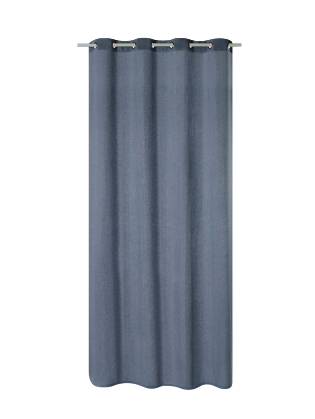Rideau Lin LINNEO coloris indigo 140 x 280 cm