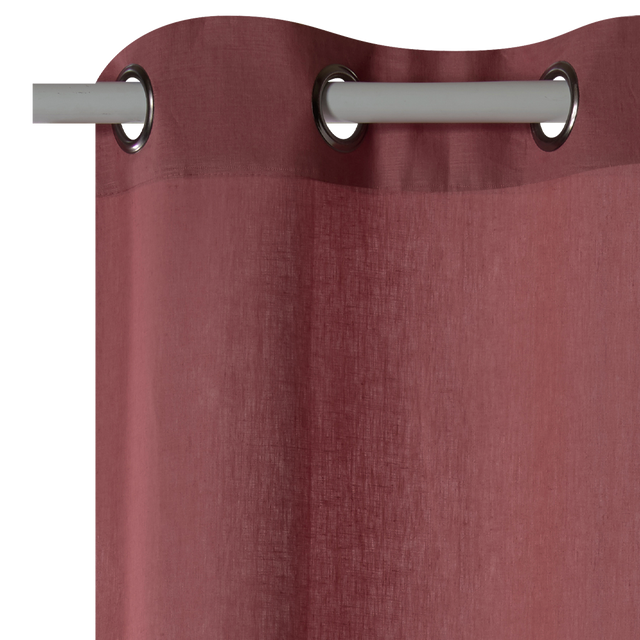 Rideau Lin LINNEO coloris henné 140 x 280 cm