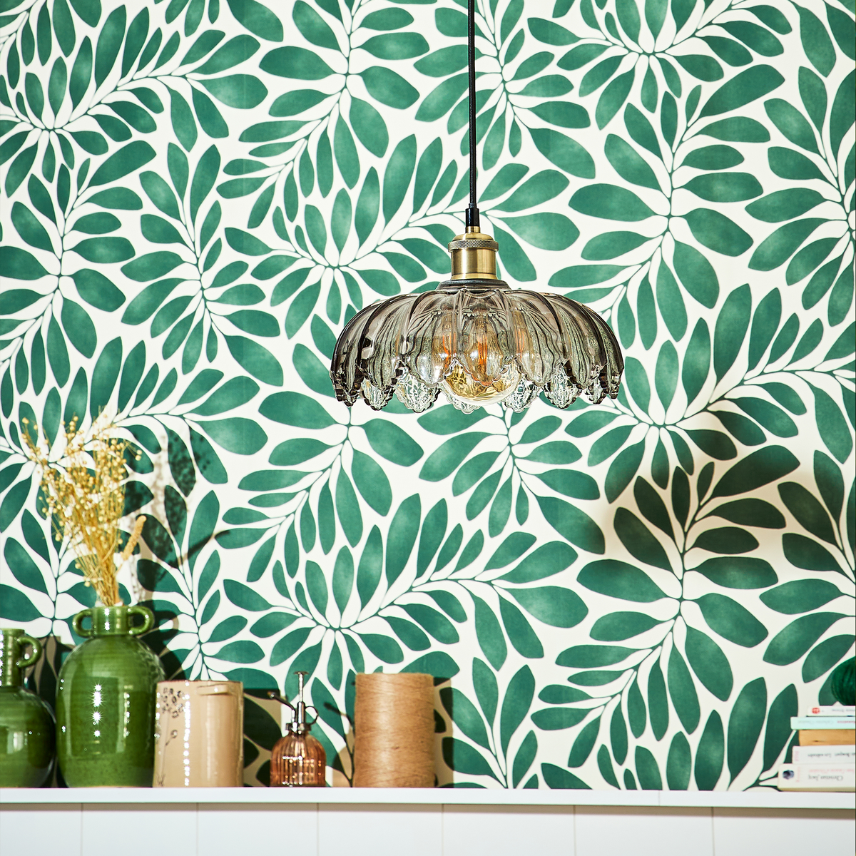 Suspension Virgo Verre fumé