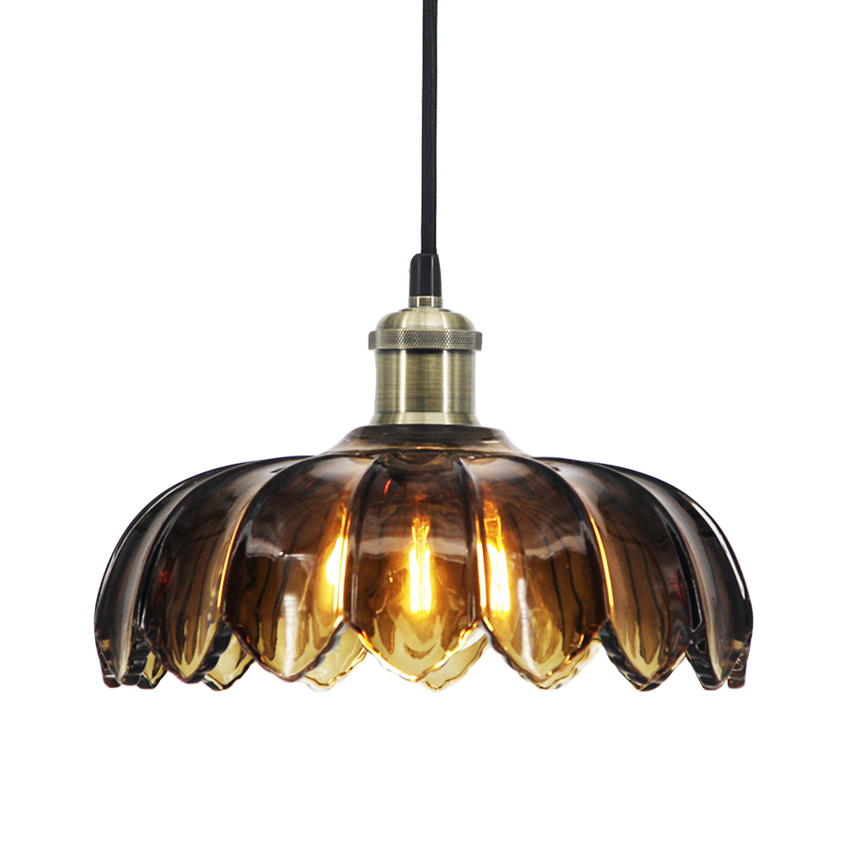 Suspension Virgo Verre fumé