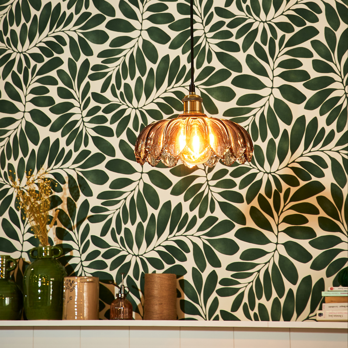 Suspension Virgo Verre fumé