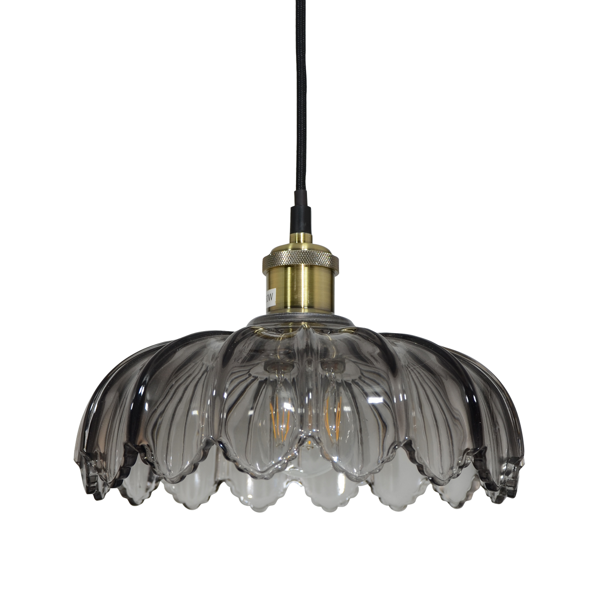 Suspension Virgo Verre fumé