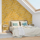 Papier peint intissé Florentine blossom Safran