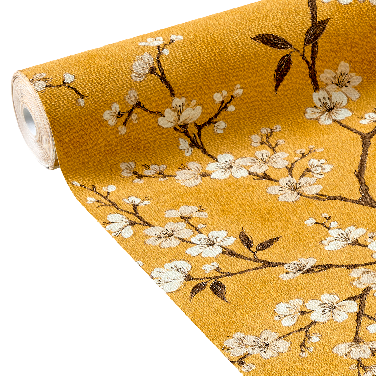 Papier peint intissé Florentine blossom Safran