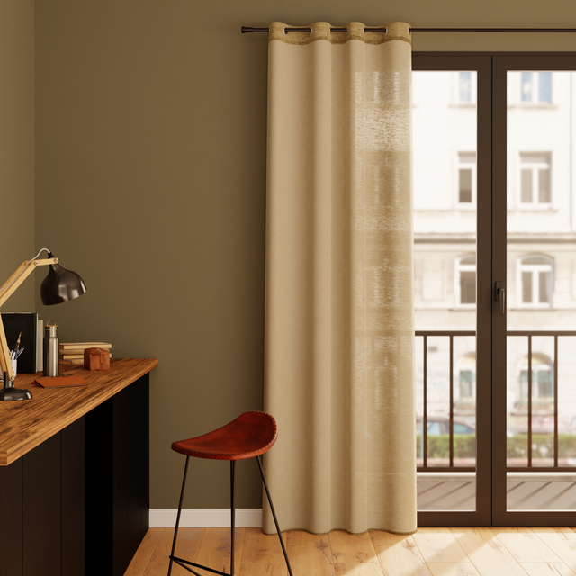 4MURS Voilage CASA coloris craie 140 x 240 cm