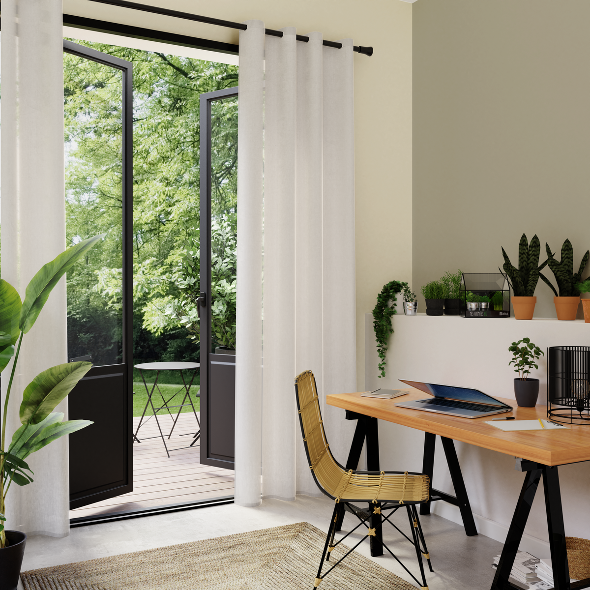 Voilage Accadia Beige rosé