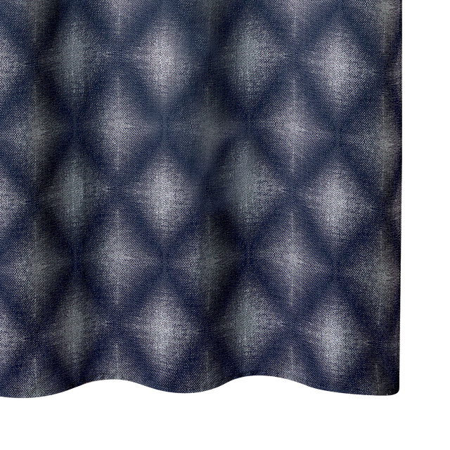 Rideau ASSELA coloris indigo 140 x 260 cm