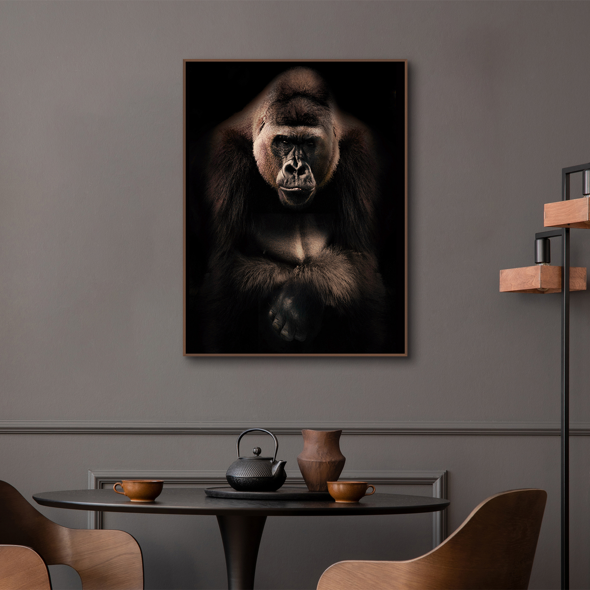 Tableau Gorille Bronze