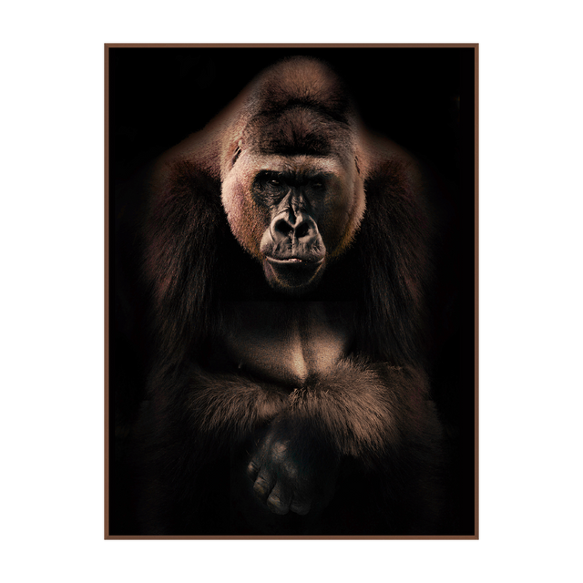 Tableau GORILLE coloris bronze