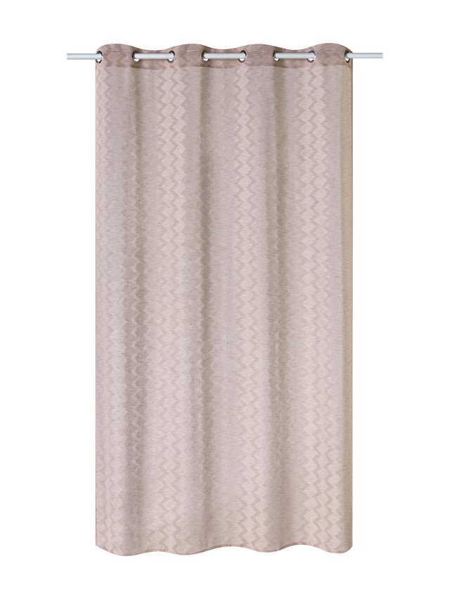 Voilage GHARDAIA coloris beige rosé 140 x 240 cm