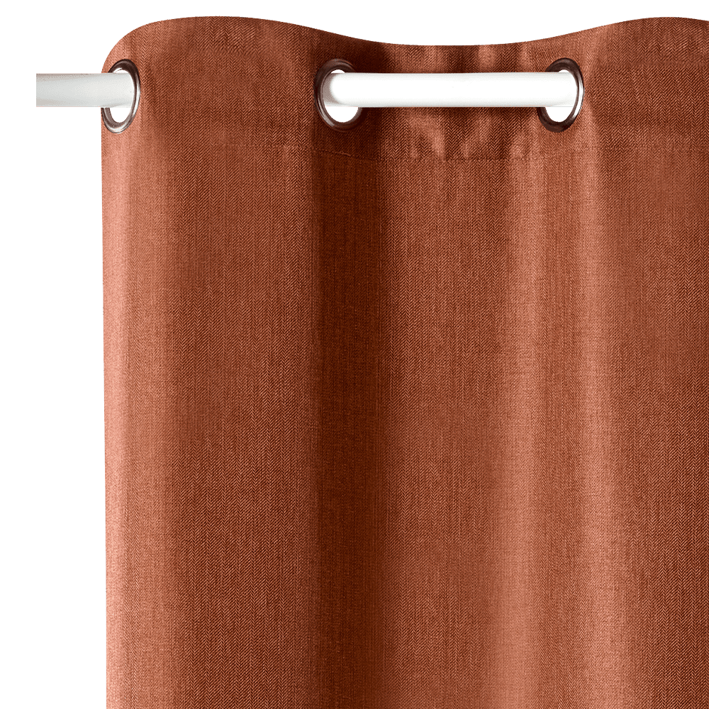 Rideau AMSTERDAM coloris caramel 145 x 240 cm