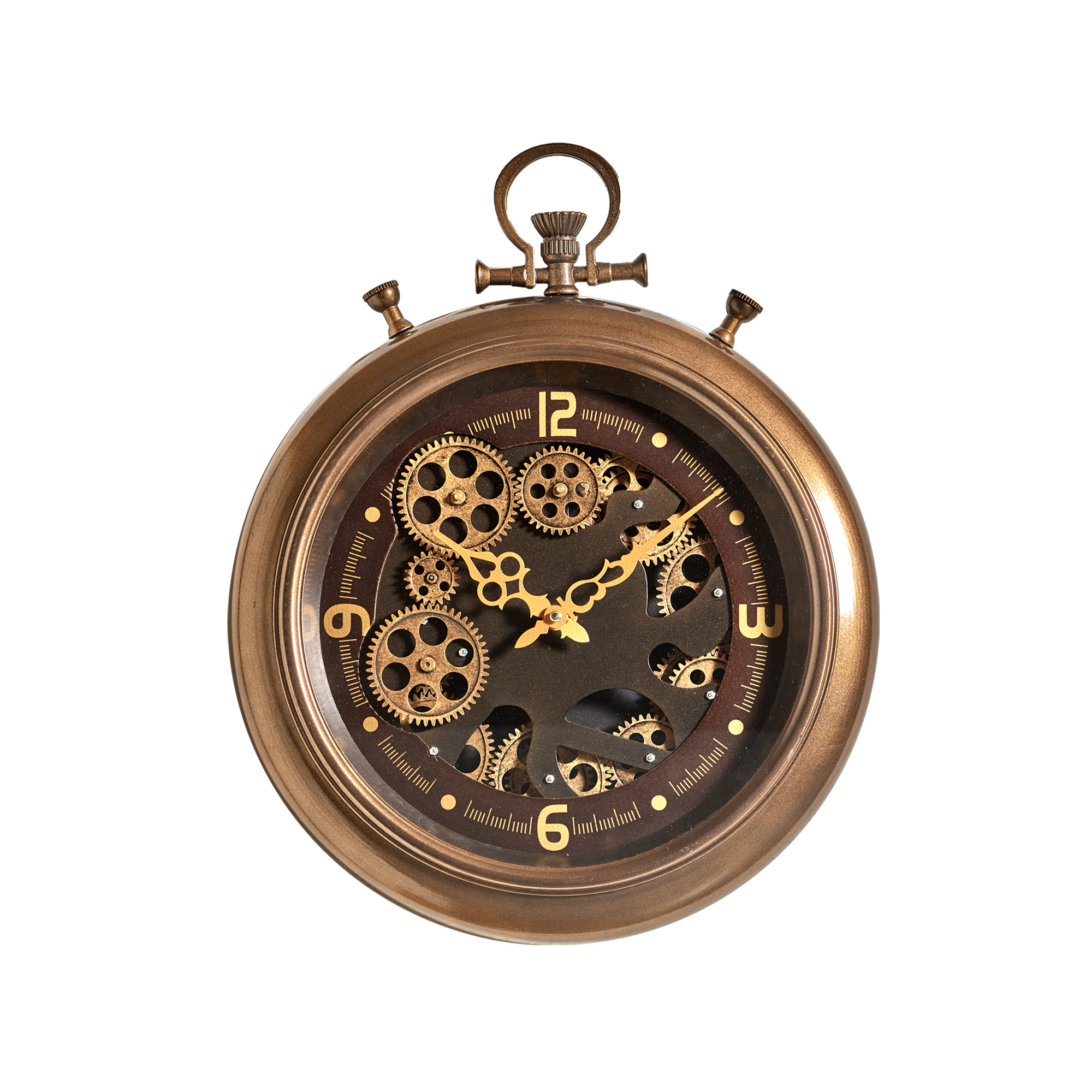 4MURS Horloge à rouage CLYDE coloris bronze et or