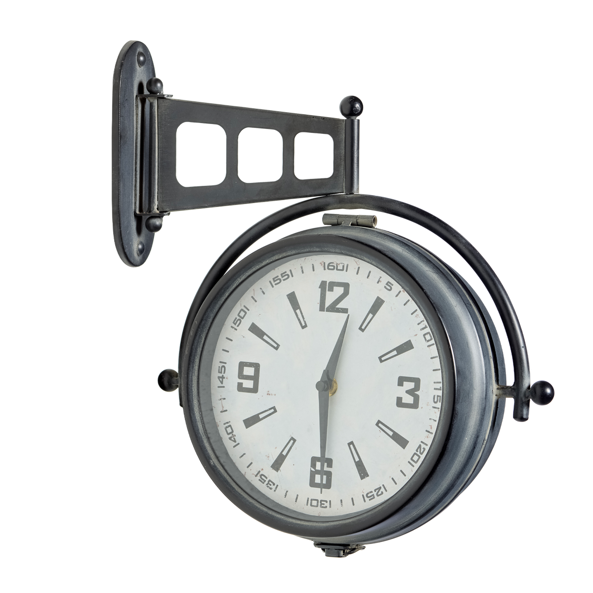 4MURS Horloge en métal Madisson Noir