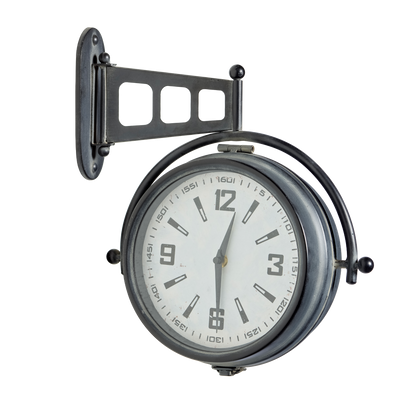 4MURS Horloge en métal Madisson Noir