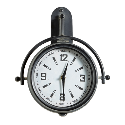 4MURS Horloge en métal Madisson Noir