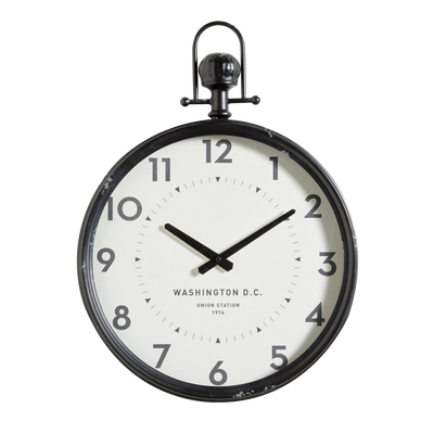 4MURS Horloge à gousset Washington Noir