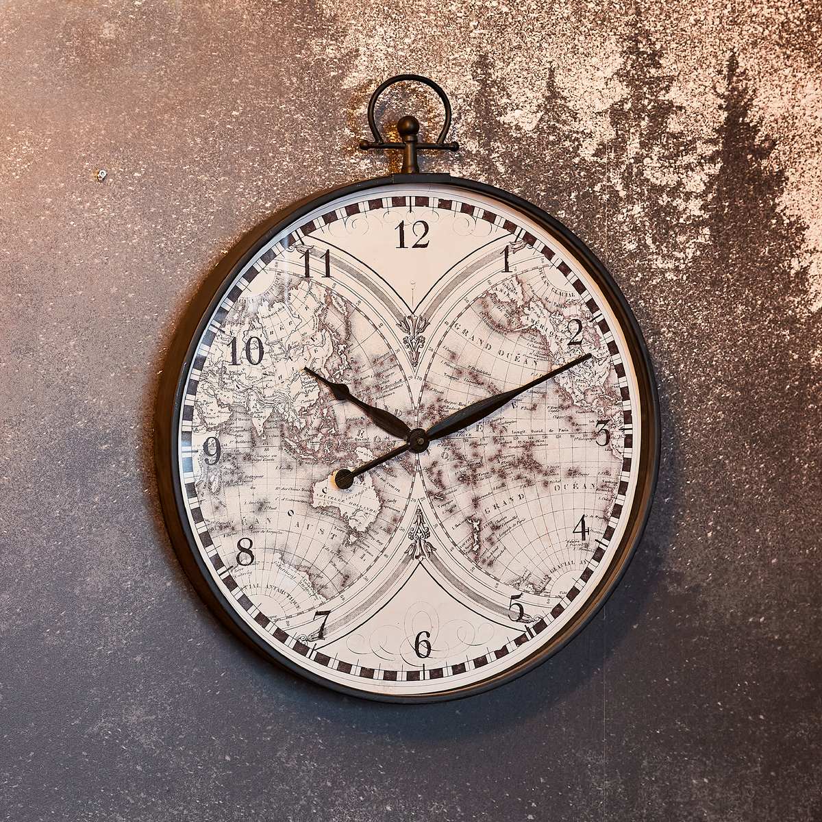 4MURS Horloge à gousset Map Gris