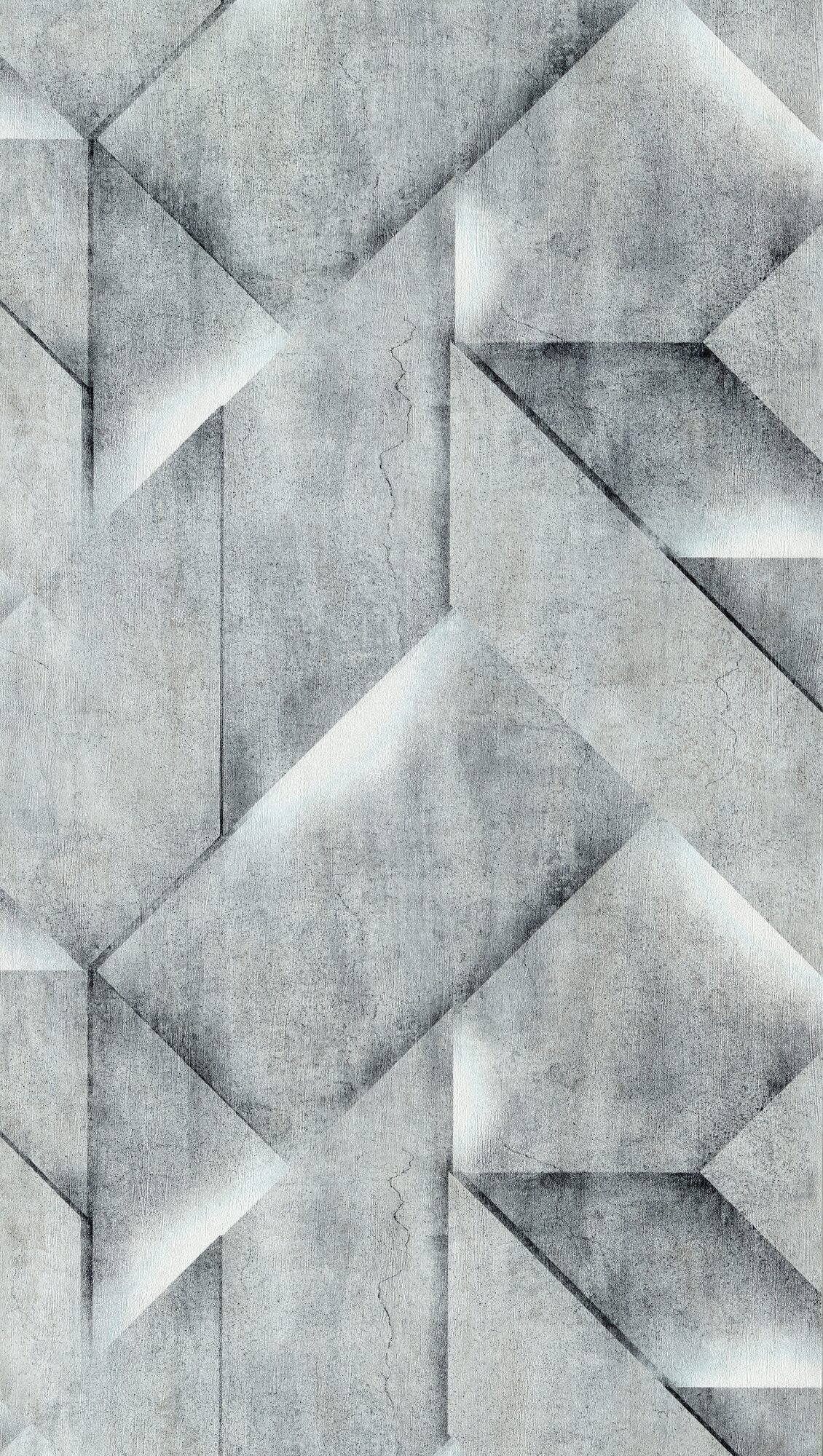 Papier peint intissé Downtown Gris béton