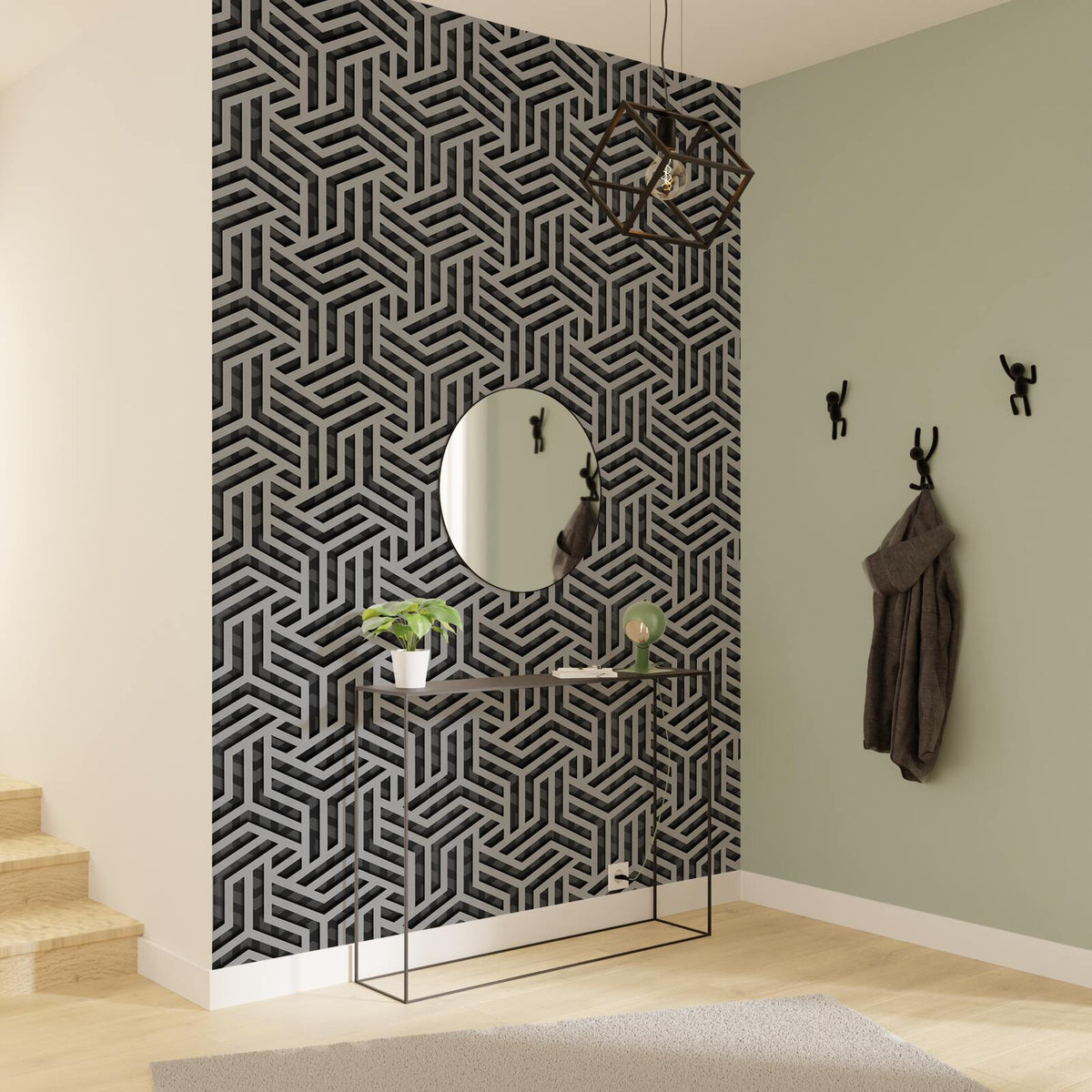 Papier peint intissé Silverstar Gris béton