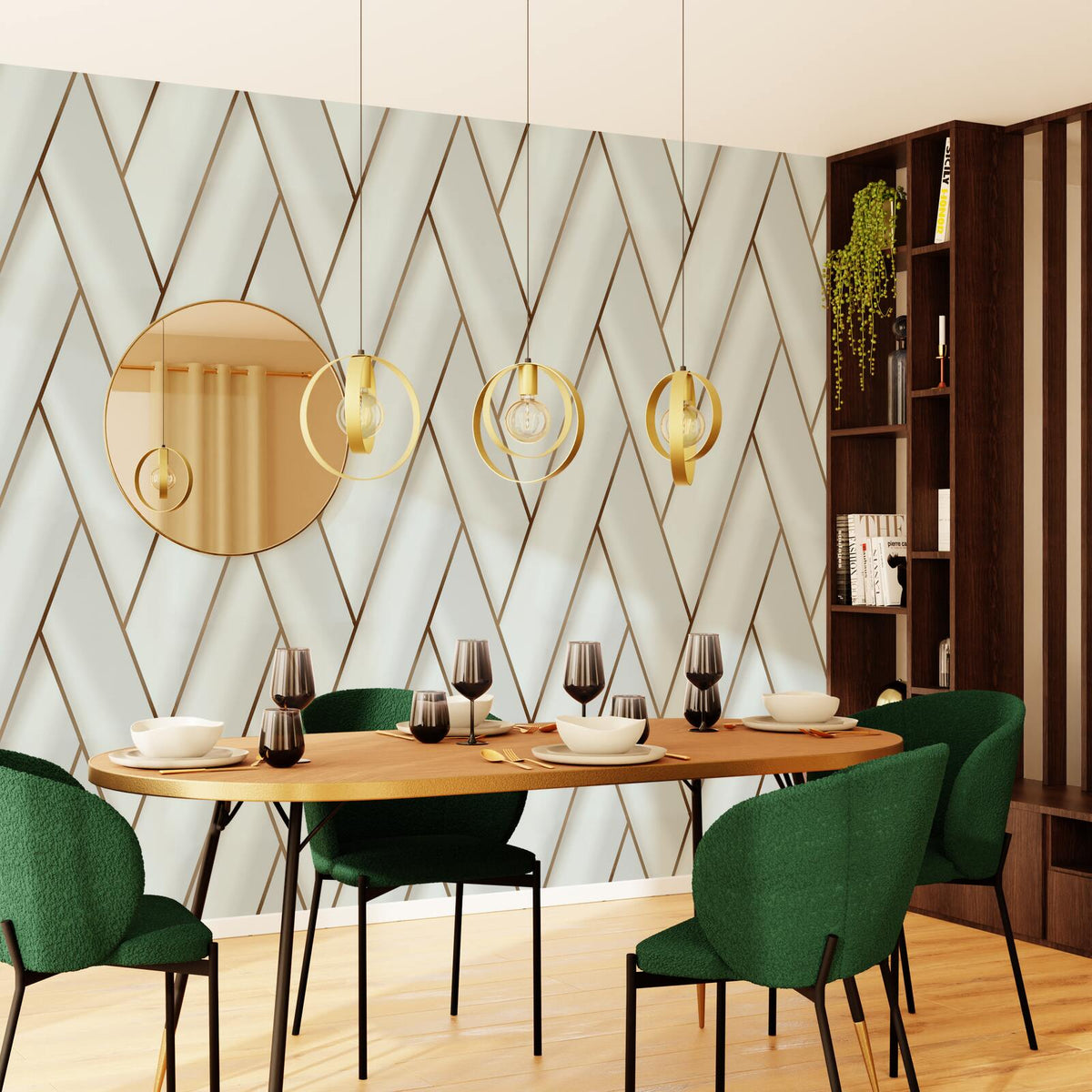 Papier peint intissé Piazza Blanc