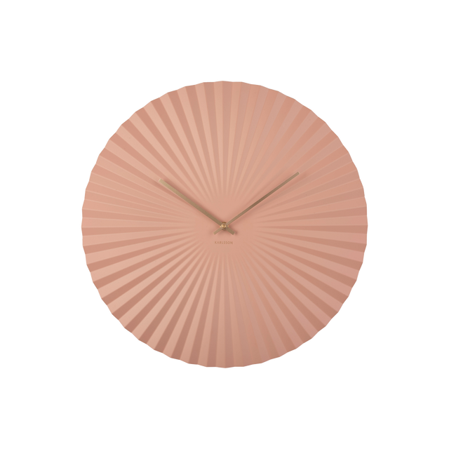 Present Time Horloge en métal SENSU coloris rose