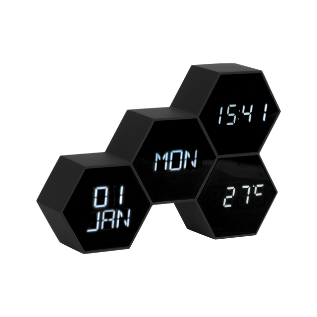 Present Time Horloge à poser TETRIS coloris noir