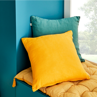 Coussin Linha Jaune safran