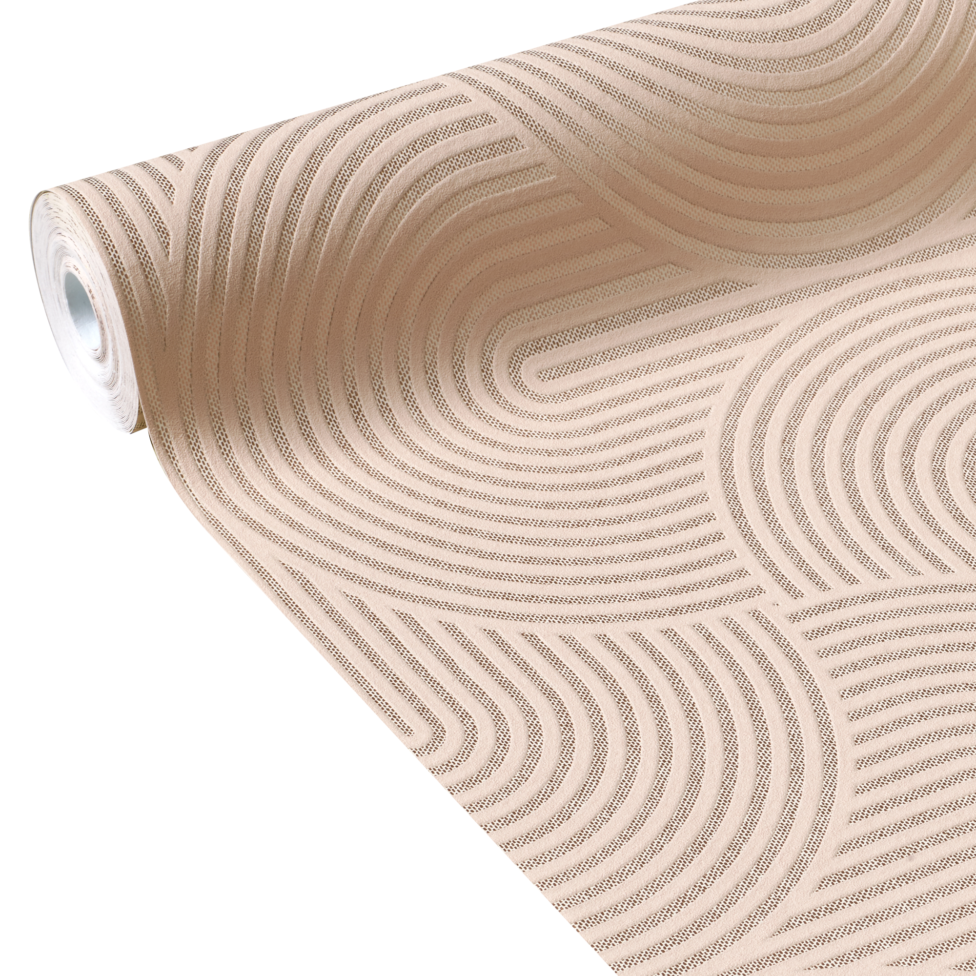 Papier peint intissé RAFAELLA coloris rose poudré