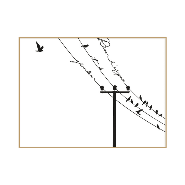 4MURS Tableau RÊVER D'ESPACE coloris blanc