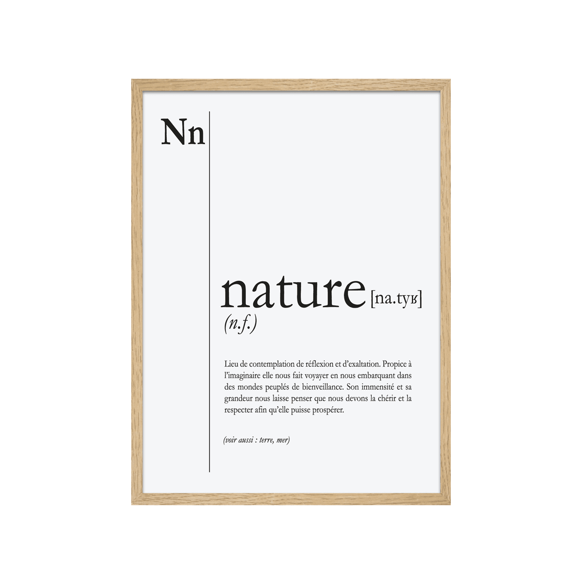 4MURS Tableau NATURE coloris blanc