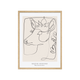 4MURS Tableau Biche Rose et blanc