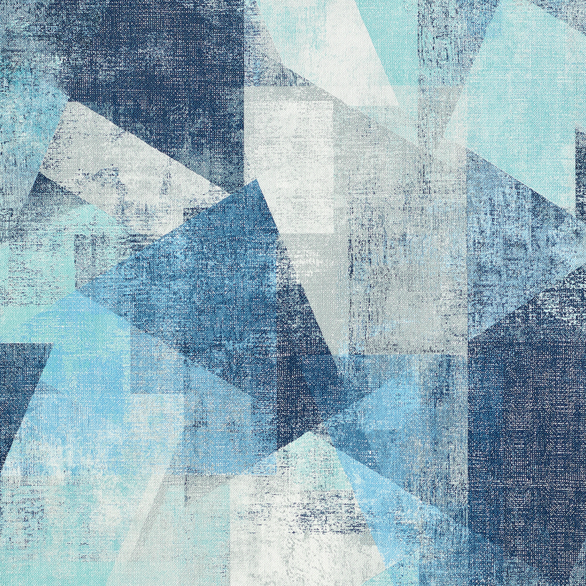 Papier peint intissé Benson Bleu jeans