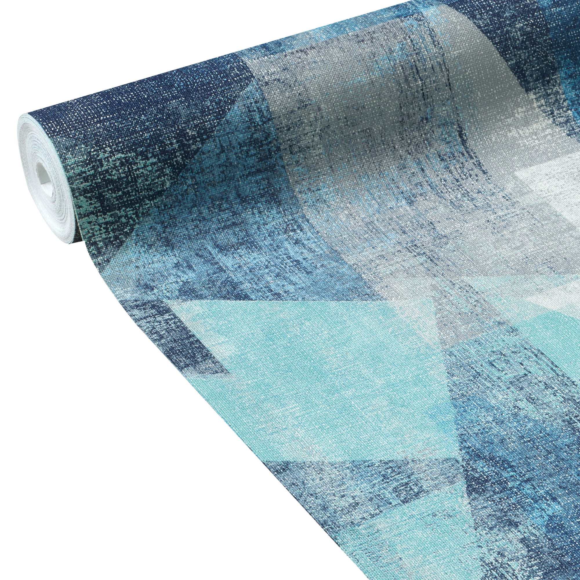 Papier peint intissé BENSON coloris bleu jeans