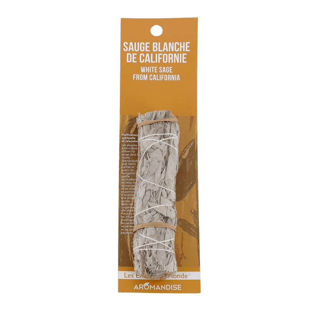 Encens du monde Baton encens TRESSE SAUGE BLANCHE CALIFORNIE