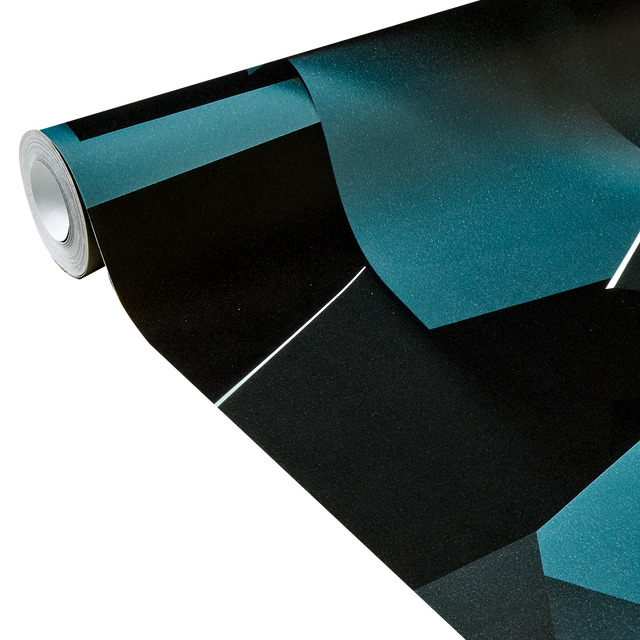 Papier peint intissé FLYNN coloris bleu nuit