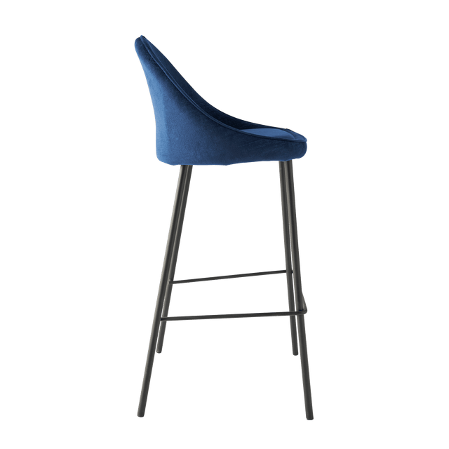4MURS Tabouret de bar CAITLYNE coloris bleu