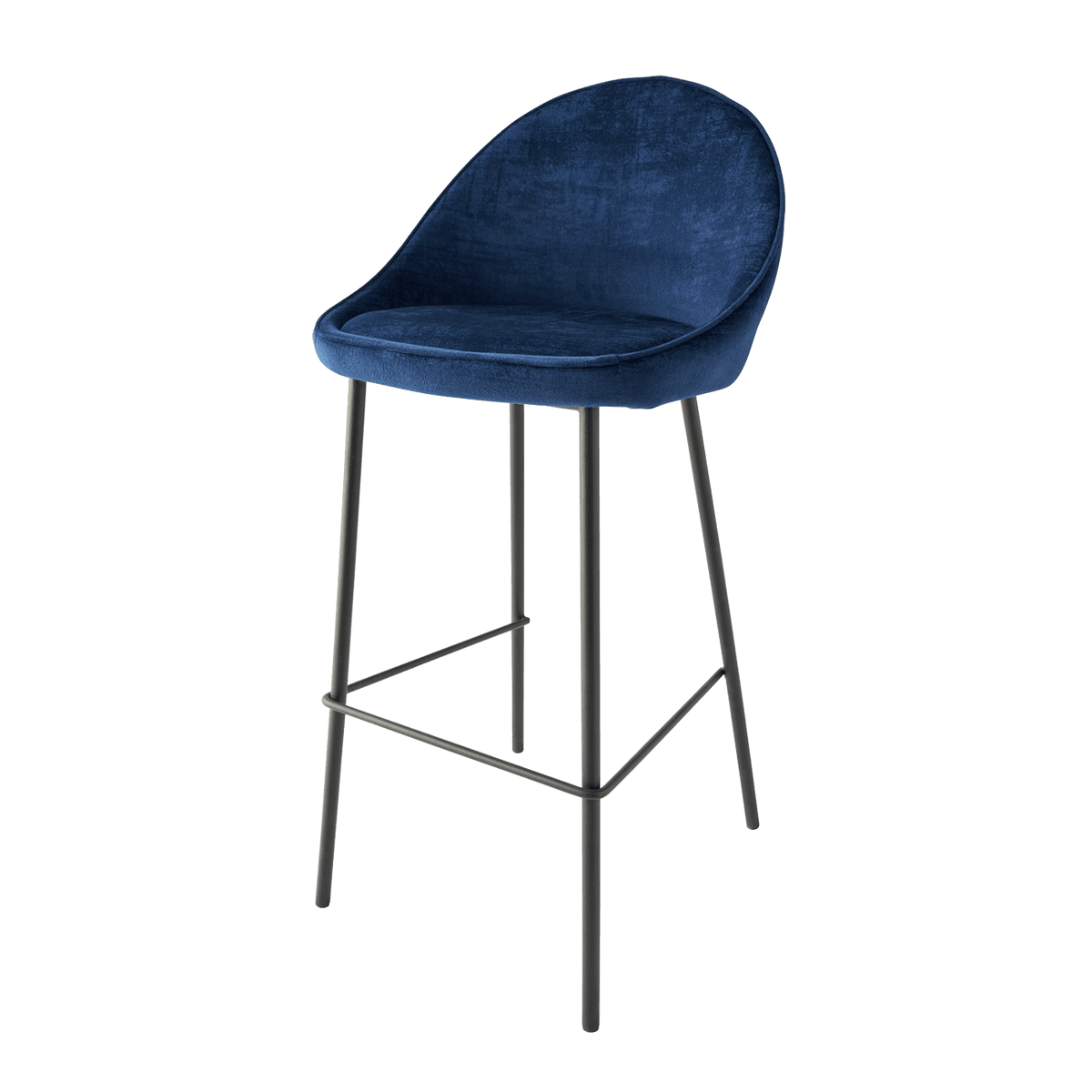 4MURS Tabouret de bar Caitlyne Bleu 1 place