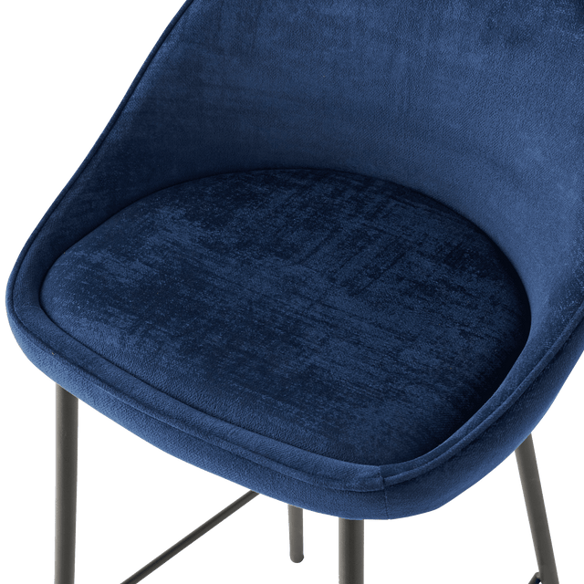 4MURS Tabouret de bar CAITLYNE coloris bleu