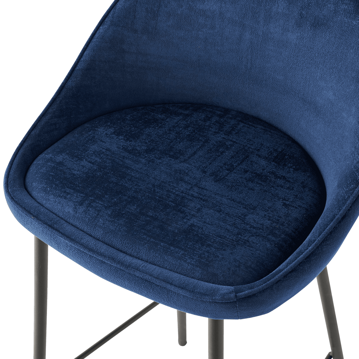 4MURS Tabouret de bar Caitlyne Bleu 1 place