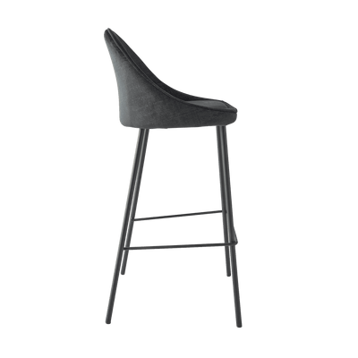 4MURS Tabouret de bar Caitlyne Noir 1 place