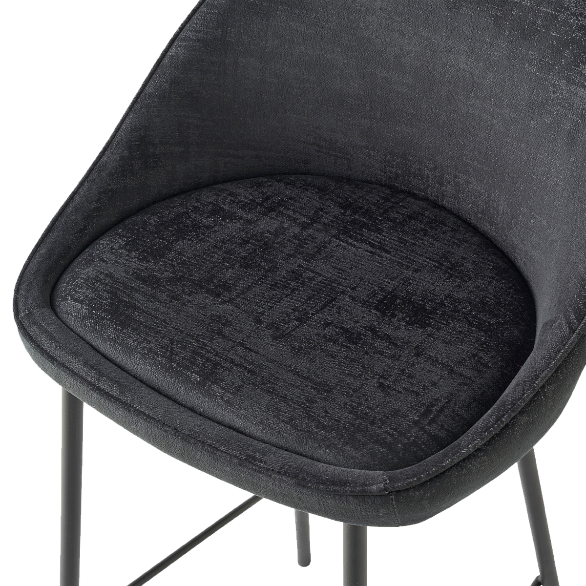 4MURS Tabouret de bar Caitlyne Noir 1 place