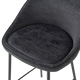 4MURS Tabouret de bar Caitlyne Noir 1 place