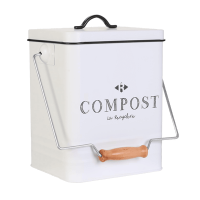Boîte Bac pour compost Blanc 5L