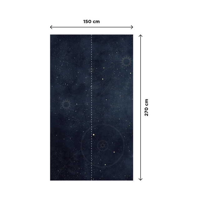 4MURS Papier peint panoramique L ASTRAL SMALL 150 x 270 cm