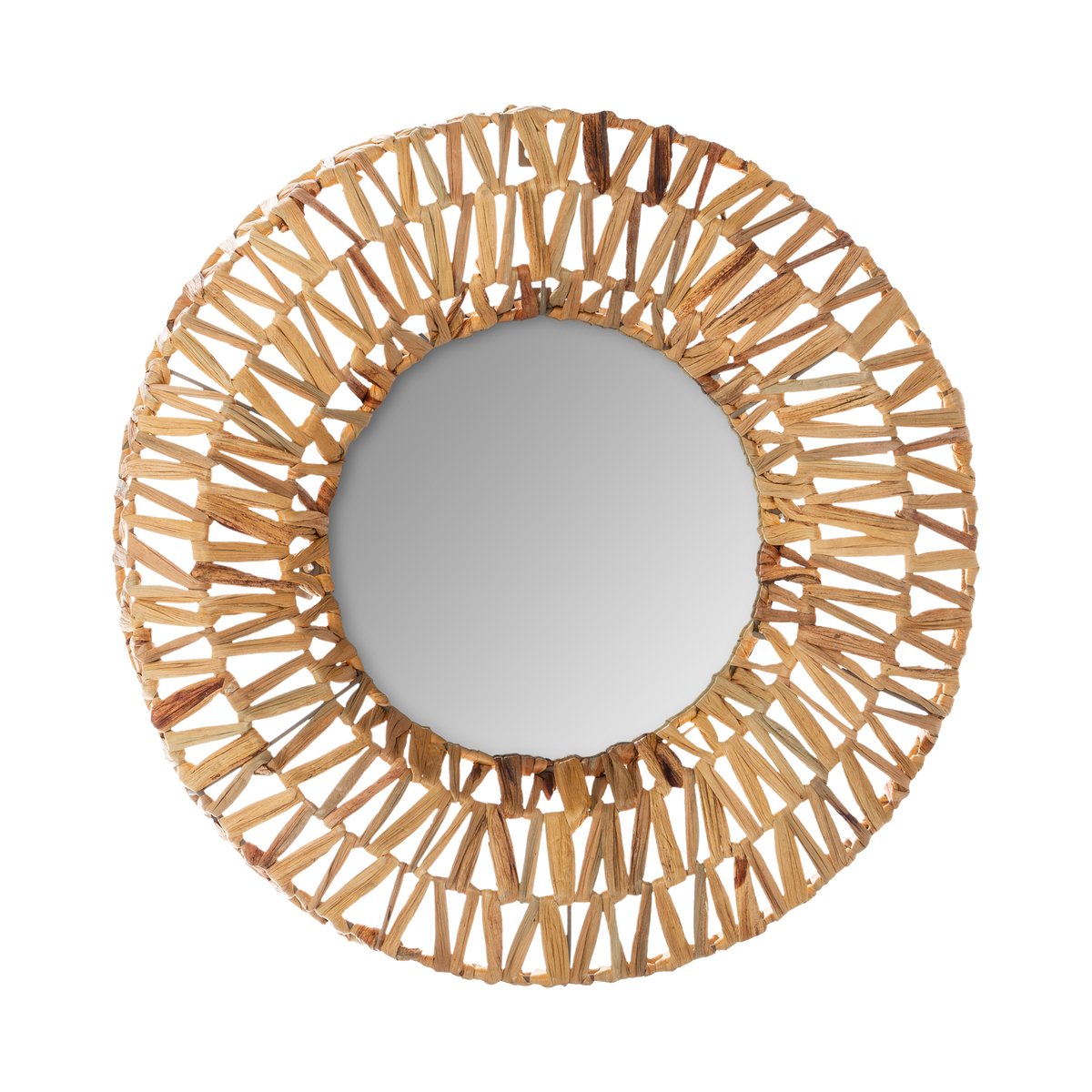 Miroir en rotin Elegia Brun