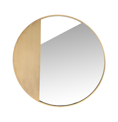 Miroir en métal Luna Laiton