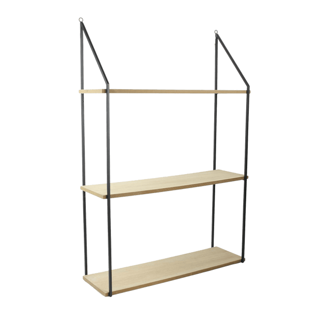 Etagère HAYDEN coloris noir et brun