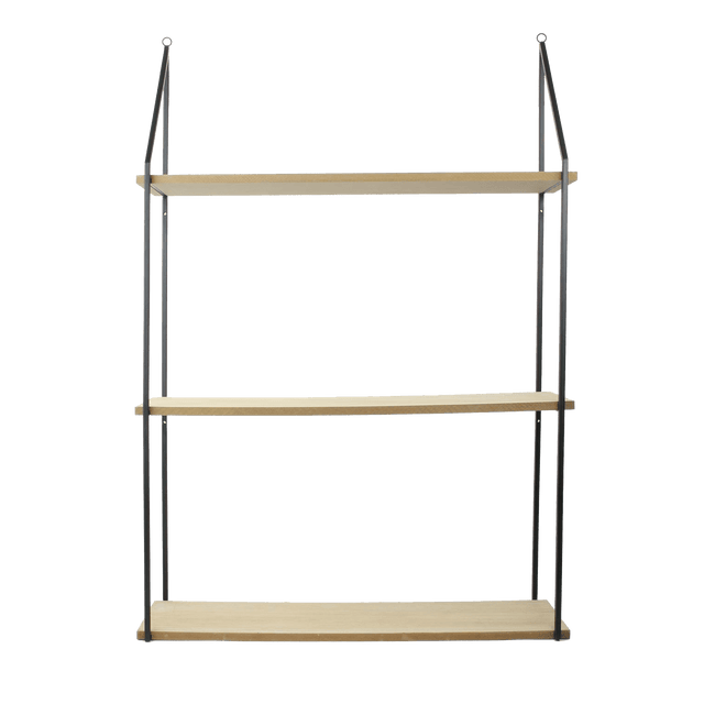 Etagère HAYDEN coloris noir et brun